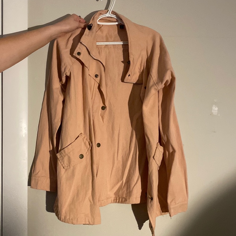 Pink jacket. Light weight.